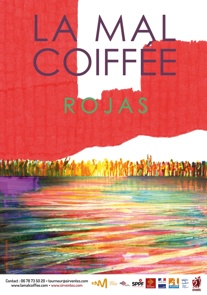 Affiche Concert de La Mal Coiffée - Rojas