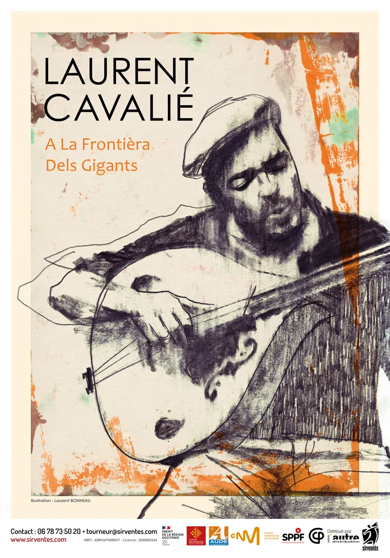 Affiche Concert de Laurent Cavalié - A la Frontiera dels Gigants
